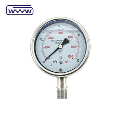 Ban Digit Manometer Tekanan Hydraulic Gauge Dengan internal Kuningan Dan Kasus Stainless Steel Mpa Psi
