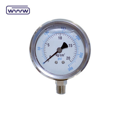 1/8 &quot;NPT Bagian bawah Koneksi Pressure Gauge 1.5&quot; 40mm Oil Pressure Test Gauge