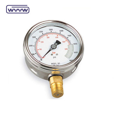 Pengukur Tekanan Cairan Qingdao ekspor 0-350 bar manometer