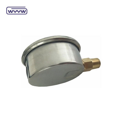 Silikon Minyak Diisi Manometer Tekanan 60mm 1 Tahun Garansi