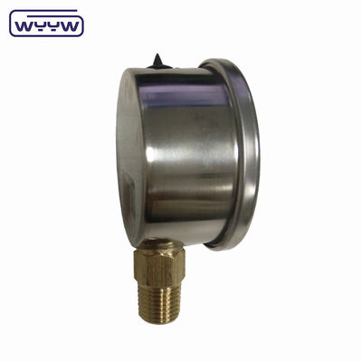 Gliserin Diisi 2&quot; Manometer Tekanan Bagian Bawah / Belakang Dan Panel Mounting