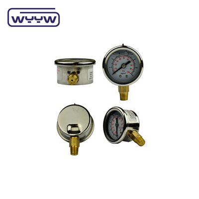 Manometer tekanan industri hidrolik 60mm untuk gliserin