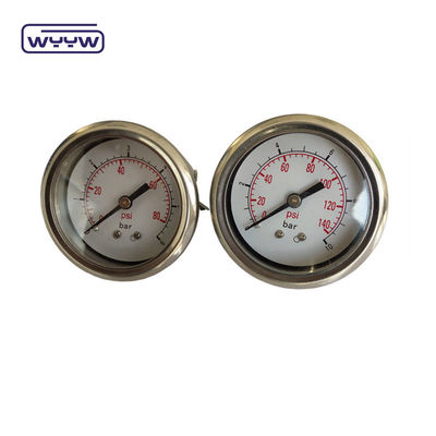 Aksial 2,5 &quot;U-Klem Pressure Gauge Manometer / Back Connection Pressure Gauge