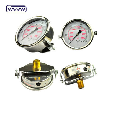 Aksial 2,5 &quot;U-Klem Pressure Gauge Manometer / Back Connection Pressure Gauge