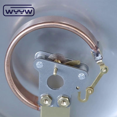 100mm Oil Thread Chromed Bourdon Tube Type Pressure Gauge Bagian bawah