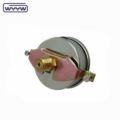 Tangki air 60mm Oil Pressure Gauge U-Clamp Dengan Casing Baja Rustless
