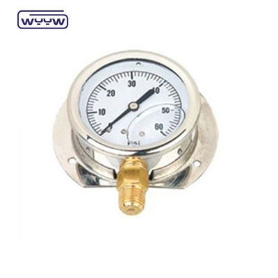 Gliserin Pressure Gauge Manometer 100mm Meter Tekanan Bagian Bawah Untuk Minyak Dan Gas