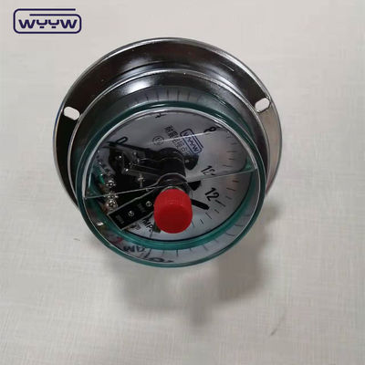 Stainless Steel Silikon Diisi Tekanan Gauge Bagian Bawah Sambungan 100mm
