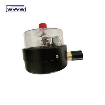 Manometer tekanan bawah baja hitam 100 mm dengan kontak listrik