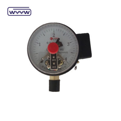 6&quot; 150mm Tekanan Gauge Material Baja Hitam Dengan Kontak Listrik