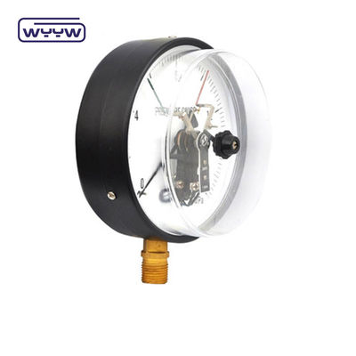6&quot; 150mm Baja Hitam Listrik Kontak Tekanan Gauge Bagian Bawah Mounting