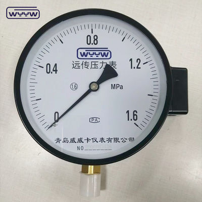 NO+NC 1MPa Pengukur Tekanan Gas Alam 4 Inch 100mm Manometer Kontak Listrik