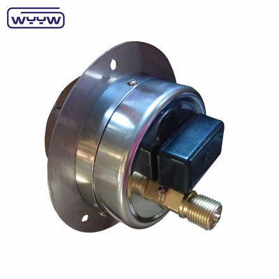 100mm Silikon diisi Listrik Oil Pressure Gauge Back Mount
