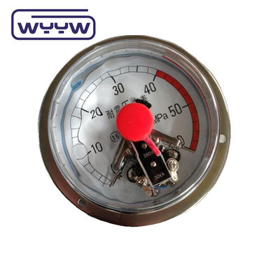 100mm Silikon diisi Listrik Oil Pressure Gauge Back Mount
