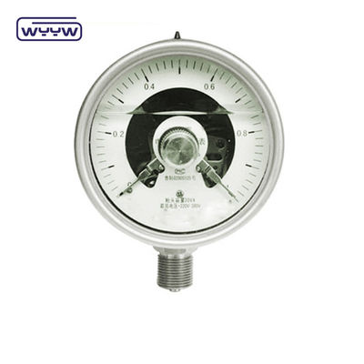 100mm Silikon diisi Listrik Oil Pressure Gauge Back Mount