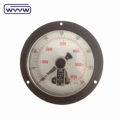 Manometer Tekanan Jack Hidrolik 60mm Dengan Flange Belakang
