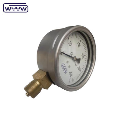 Harga manometer baja tahan karat Cina jenis 0-50 mbar kapsul pengukur tekanan rendah
