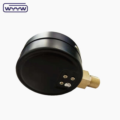 KPa pengukur tekanan rendah WYYW 4 inci 100mm kotak baja hitam bagian bawah masuk balon mbar cmh2o manometer