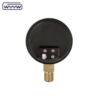 KPa pengukur tekanan rendah WYYW 4 inci 100mm kotak baja hitam bagian bawah masuk balon mbar cmh2o manometer