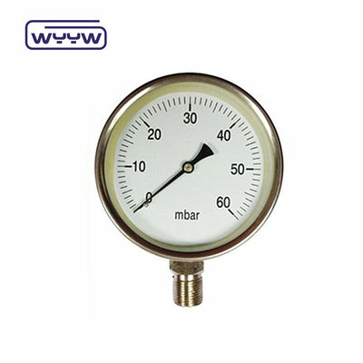 baja hitam lpg rendah kapsul pengukur tekanan Spesifikasi khusus 2,5 &quot; 63mm 0-5psi