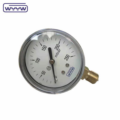 baja hitam lpg rendah kapsul pengukur tekanan Spesifikasi khusus 2,5 &quot; 63mm 0-5psi