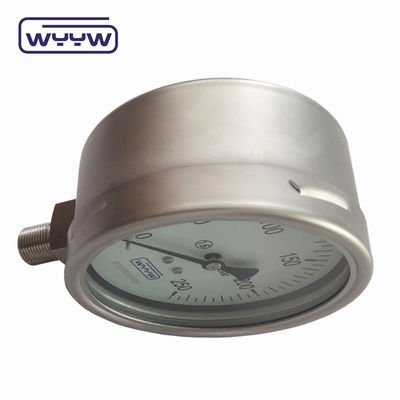 100mm 4 &quot; semua stainless steel Pressure Gauge, Bellow tipe Pressure Gauge