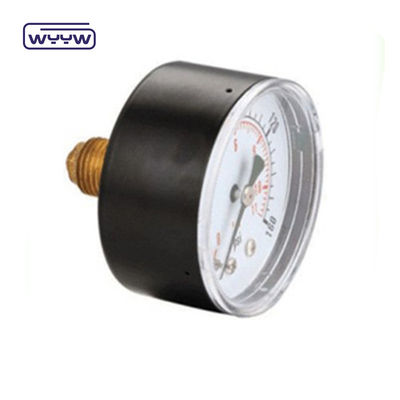 80mm Kpa Mbar Bellows Pressure Gauge Tekanan rendah Manometer Radial Connection