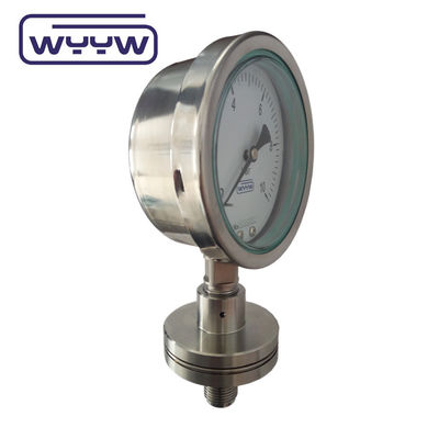 100mm DN20 PN40 Flange Type Pressure Gauge SS316 Baja tahan karat