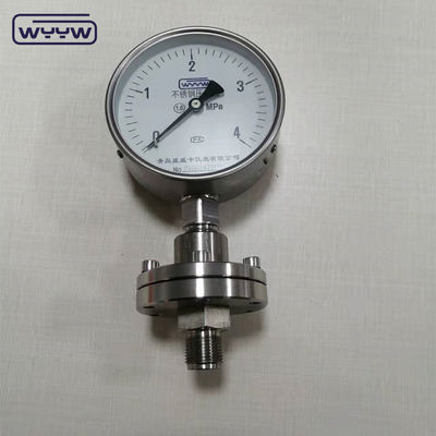 SS316L Diafragma Seal Pressure Gauge Cairan Diisi Anti Korosif