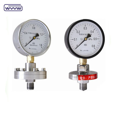 Tri Clamp Membrane Pressure Gauge Case Baja tahan karat 100mm