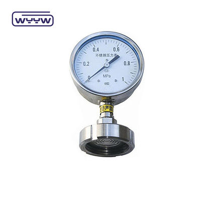 60mm Diafragma Pressure Gauge SS316 Industri Tekanan Meter