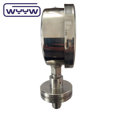 Silikon Filled Pressure Gauge 100mm SS316 Diafragma Seal Bourdon Pressure Gauge