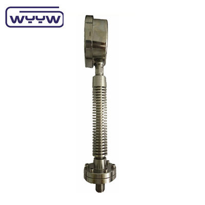 OEM ODM Diafragma Seal Pressure Gauge Suhu Tinggi Dengan Tabung Pendingin