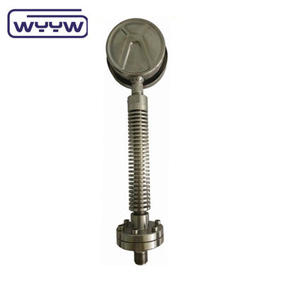 OEM ODM Diafragma Seal Pressure Gauge Suhu Tinggi Dengan Tabung Pendingin