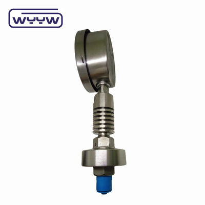 OEM ODM Diafragma Seal Pressure Gauge Suhu Tinggi Dengan Tabung Pendingin