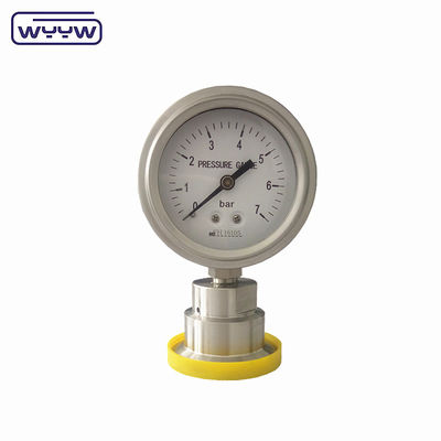 Manometer Pengukur Tekanan Diafragma Industri OEM SS316 Case