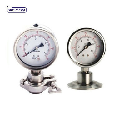Manometer Pengukur Tekanan Diafragma Industri OEM SS316 Case