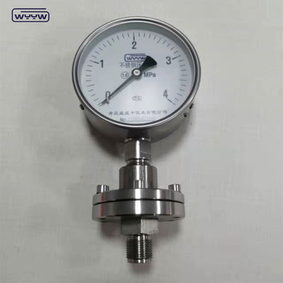 Semua Indikator Tekanan Gauge Baja Rinsless Dengan Flange Disetujui CE