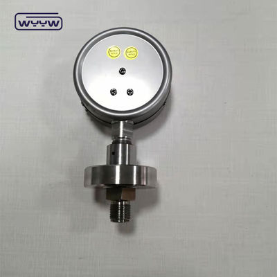 Semua Indikator Tekanan Gauge Baja Rinsless Dengan Flange Disetujui CE