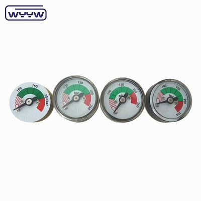 Mini Spiral Air Tube Pressure Gauge Manometer Ukuran Disesuaikan