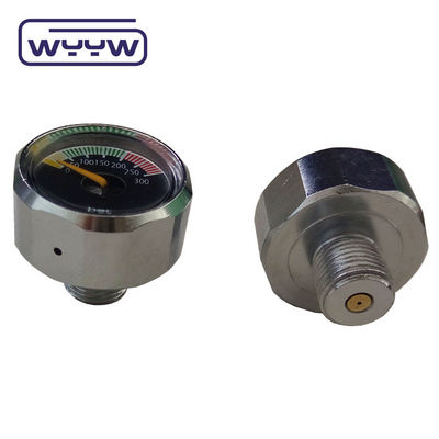 Manometer mini 22mm 1/8bspp flowmeter gas pcp pengukur tekanan scuba bar pengukur selam inline
