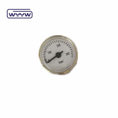 OEM China harga 28mm diameter 1/8 &quot;bspp bourdon tabung manometer PCP paintball kuningan pengukur tekanan 315 bar