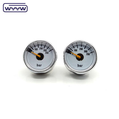 OEM China harga 28mm diameter 1/8 &quot;bspp bourdon tabung manometer PCP paintball kuningan pengukur tekanan 315 bar