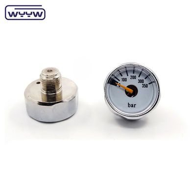 OEM China harga 28mm diameter 1/8 &quot;bspp bourdon tabung manometer PCP paintball kuningan pengukur tekanan 315 bar