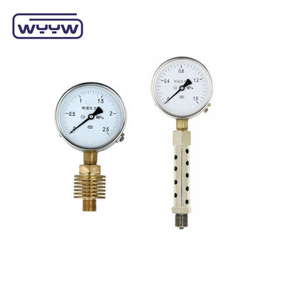 60mm 100mm Gauge Tekanan Tinggi Meter Dengan Radiating Tube Air