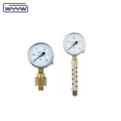 Diafragma Seal Radiator Pressure Gauge Stainless Steel Pressure Gauge Untuk Uap