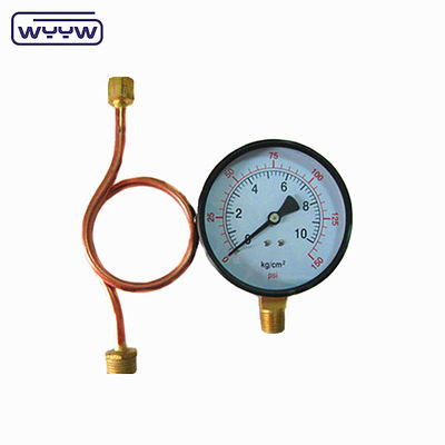 Diafragma Seal Radiator Pressure Gauge Stainless Steel Pressure Gauge Untuk Uap