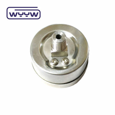 Penggunaan kering Tidak ada minyak Back Mount Pressure Gauge 160 Psi Udara 60mm SS Pressure Gauge