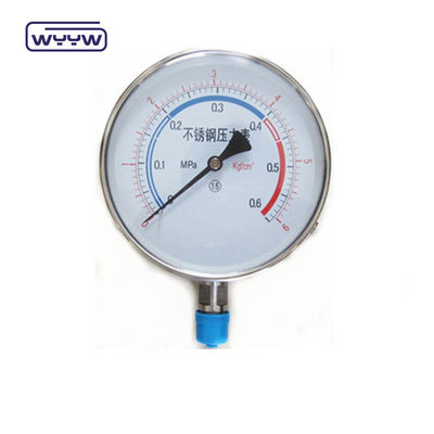 Pabrik WYYW 100mm stainless steel harga alat ukur tekanan