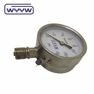 60mm Bourdon Tube Pressure Gauge Tanpa Minyak Oxygen Pressure Gauge Meter